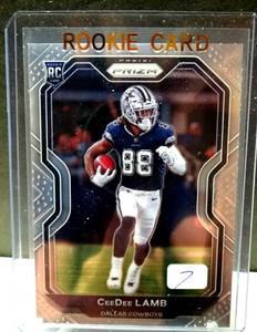 lot 7 image: HOT ROOKIE CARD - 2020 Prizm CeeDee Lamb Rookie RC #334 Cowboys