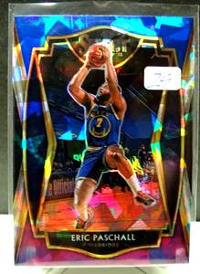 lot 29 image: 2020-21 Select ERIC PASCHALL #158 PREMIER level BWP CRACKED ICE PRIZM Warriors $$