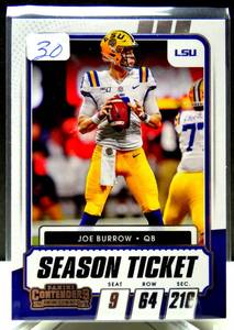 lot 30 image: HOT ROOKIE SUPERBOWL QB - JOE BURROW 2021 Contenders Draft Picks LSU Cincinnati Bengals Football Card $$