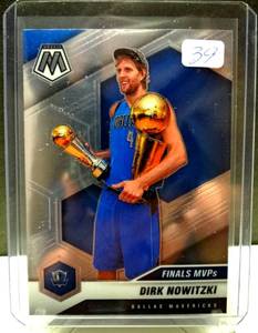 lot 39 image: 2020-21 Panini Mosaic #298 Dirk Nowitzki FINALS MVPS