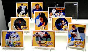 lot 45 image: 1991 Upper Deck Heroes NOLAN RYAN 9 Card Set