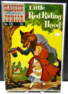 lot 61 image: VINTAGE 1954 Classics Illustrated Junior #510 GOLDEN AGE COMIC BOOK Little Red Riding Hood $$