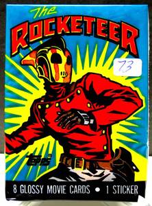 lot 73 image: SEALED 1991 Topps & Walt Disney The Rocketeer Wax Pack - 8 Glossy Movie Cards