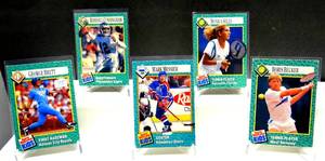 lot 75 image: RARE SET - 1990 Sports Illustrated For Kids - BRETT, CUNNINGHAM, MESSIER, SELES, & BECKER $$