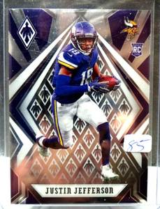lot 85 image: STAR ROOKIE - Justin Jefferson 2020 Panini Phoenix #111 Rookie RC Vikings