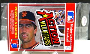 lot 89 image: 1983 DONRUSS ACTION ALL-STARS UNOPENED Sealed PACK wPETE ROSE - OVERSIZED 3 X 5 (6 CARDS)