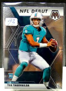 lot 93 image: HOT ROOKIE - 2020 Panini Mosaic NFL Debut Tua Tagovailoa #262 Rookie RC