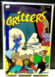 lot 106 image: Critters # 24 VFNM Fantagraphics Books Comic Book Adventures $$