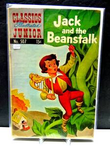 lot 107 image: VINTAGE Classics Illustrated Junior #507 - Jack and the Beanstalk 1967 $$