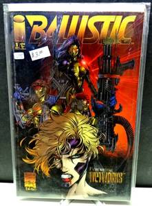 lot 125 image: Ballistic #1, #2 Image Comics 1995, Featuring Wetworks, Haberlin, Turner $$