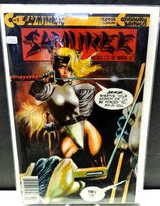 lot 126 image: SAMUREE #1 Mistress of the Martial Arts Continuity Comic (1987) BAGGEDBOARDED