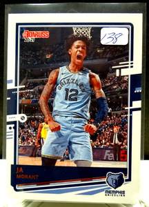 lot 138 image: SUPERSTAR - JA Morant 20-21 Donruss Memphis Grizzlies Card #107