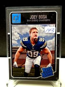 lot 143 image: Joey Bosa 2016 Donruss Rated Rookie #375 RC Los Angeles Chargers