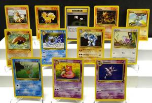 lot 144 image: 1995 POKEMAN COLLECTOR CARDS - LOT OF 12 $$$