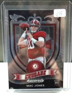 lot 165 image: HOT ROOKIE INVESTMENT CARD - 2021 Prizm Draft Mac Jones Crusade Rookie RC #170 Alabama  New England Patriots $$$