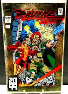 lot 180 image: 1992 Marvel Ravage 2099 #1 - Gold Foil Stan Lee Story $