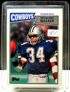 lot 181 image: BIG STAR ROOKIE - 1987 Hershel Walker Topps RC #264 $$$
