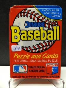 lot 184 image: 1988 Donruss Baseball Sealed Unopened Wax Pack 15 Cards - GRACEALOMAR RC