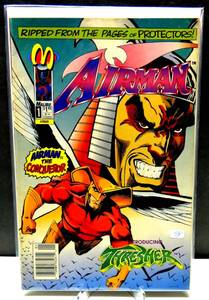 lot 198 image: Airman #1 Comic Malibu 1993 1st Print Protectors Thresher RA Jones Matt Reynolds - BAGGEDBOARDED $$