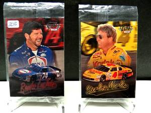 lot 203 image: SEALED 1997 Fleer Ultra Racing Shoneys # 9 Sterling Marlin & # 16 Randy LaJoie