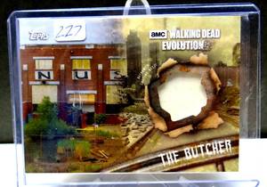 lot 227 image: 2017 Topps The Walking Dead Evolution Relics The Butcher #TBR-TB2 $$$