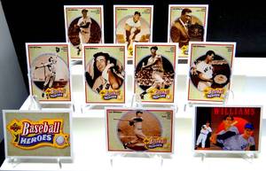 lot 239 image: 1992 Upper Deck Ted Williams Baseball Heroes Insert Set of 10 Cards - $$