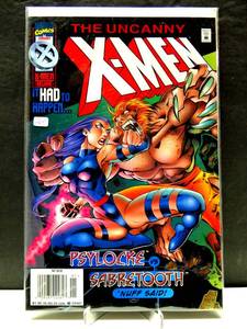 lot 261 image: The Uncanny X-Men #328 Jan 1996 Marvel Comic Book Psylocke Vs Sabretooth NMMT $$