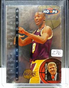 lot 276 image: 1997-98 NBA Hoops Talkin Hoops Insert Kobe Bryant 2nd Year Card #15 $$