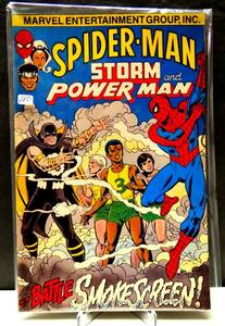 lot 280 image: Spider-Man, Storm and Power Man VFNM - MARVEL COMICS 1982 ANTI-SMOKING ISSUE