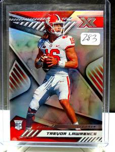 lot 283 image: HOT ROOKIE - Trevor Lawrence 2021 Panini Chronicles XR Draft Picks RC #179 $$