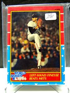 lot 291 image: Fleer World Series 1986 Boston Red Sox Vs. New York Mets 12 Card Set - COMPLETE $$