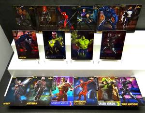 lot 302 image: INJUSTICE Gods Among Us - 16 cards Holos and Base $$