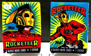 lot 315 image: Disney The Rocketeer Vintage 1991 Topps Trading Cards SEALED WAX PACKS