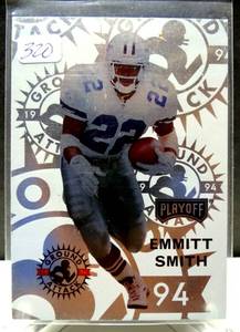lot 320 image: 1994 Playoff - Ground Attack - Emmitt Smith - Dallas Cowboys