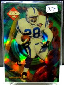 lot 324 image: Marshall Faulk Card 1995 Collectors Edge EdgeTech Black Label Prism #7 $$