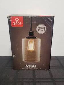 lot 134 image: Annecy plug-in pendant light