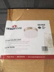 lot 104 image: 2 light ceiling light