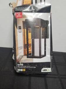 lot 105 image: Bowie LED outdoor wall mount light