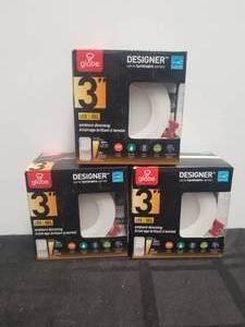 lot 35 image: Designer 3- recessed lighting kit - qty 3