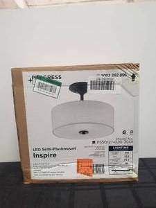 lot 182 image: Inspire LED semi-flush mount ceiling light