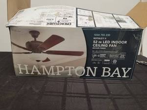 lot 84 image: Hampton Bay Rothley 2 - 52inch LED ceiling fan