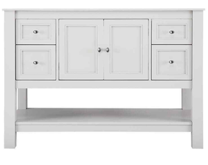 lot 2 image: Gazette 48 bath vanity - white