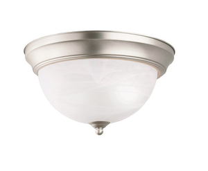 lot 86 image: Kichler brushed nickel ceiling light