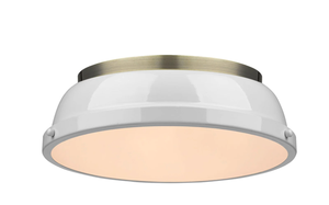 lot 173 image: Duncan 2 light flush mount ceiling light