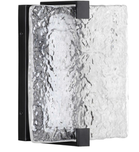 lot 185 image: Stone glass LED sconce light