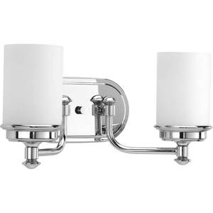 lot 205 image: Glide 2 polished chrome vanity light - qty 2