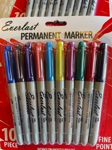 lot 188 image: Ever last Permanent markers assorted colorsset qty.2