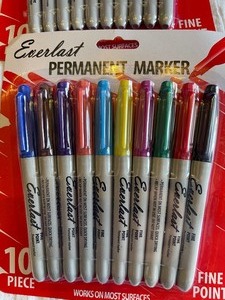 lot 14 image: Ever last Permanent markers assorted colorsset qty.2