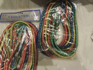 lot 190 image: 72 bungee cords IN  packages x 2  NEW