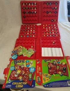 lot 504 image: Beanz toys with cases